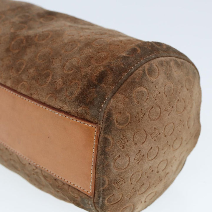Celine C Macadam Canvas Hand Bag Brown Auth 79190