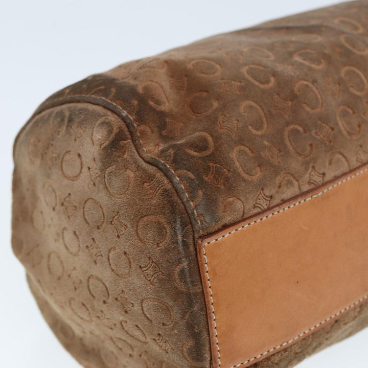 Celine C Macadam Canvas Hand Bag Brown Auth 79190