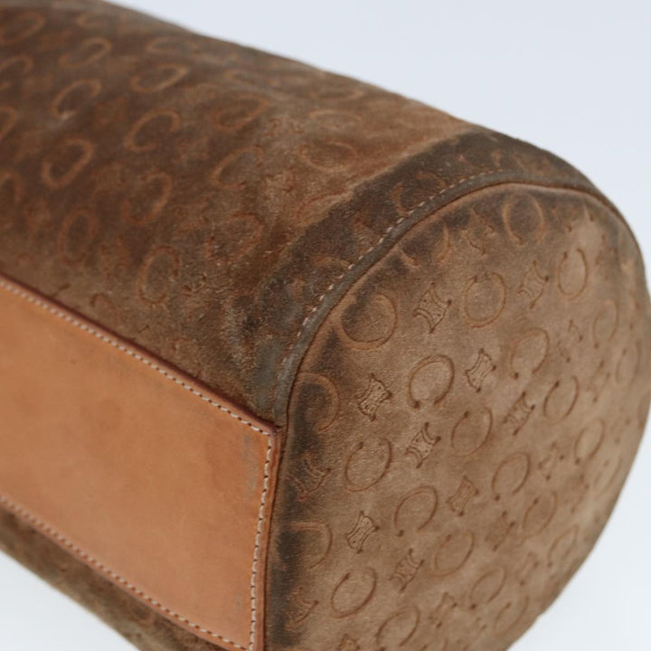 Celine C Macadam Canvas Hand Bag Brown Auth 79190
