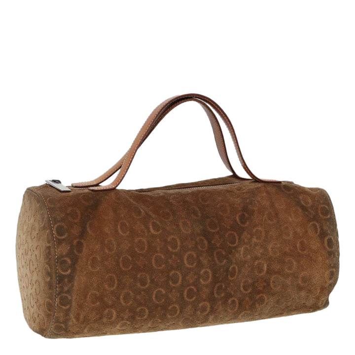Celine C Macadam Canvas Hand Bag Brown Auth 79190