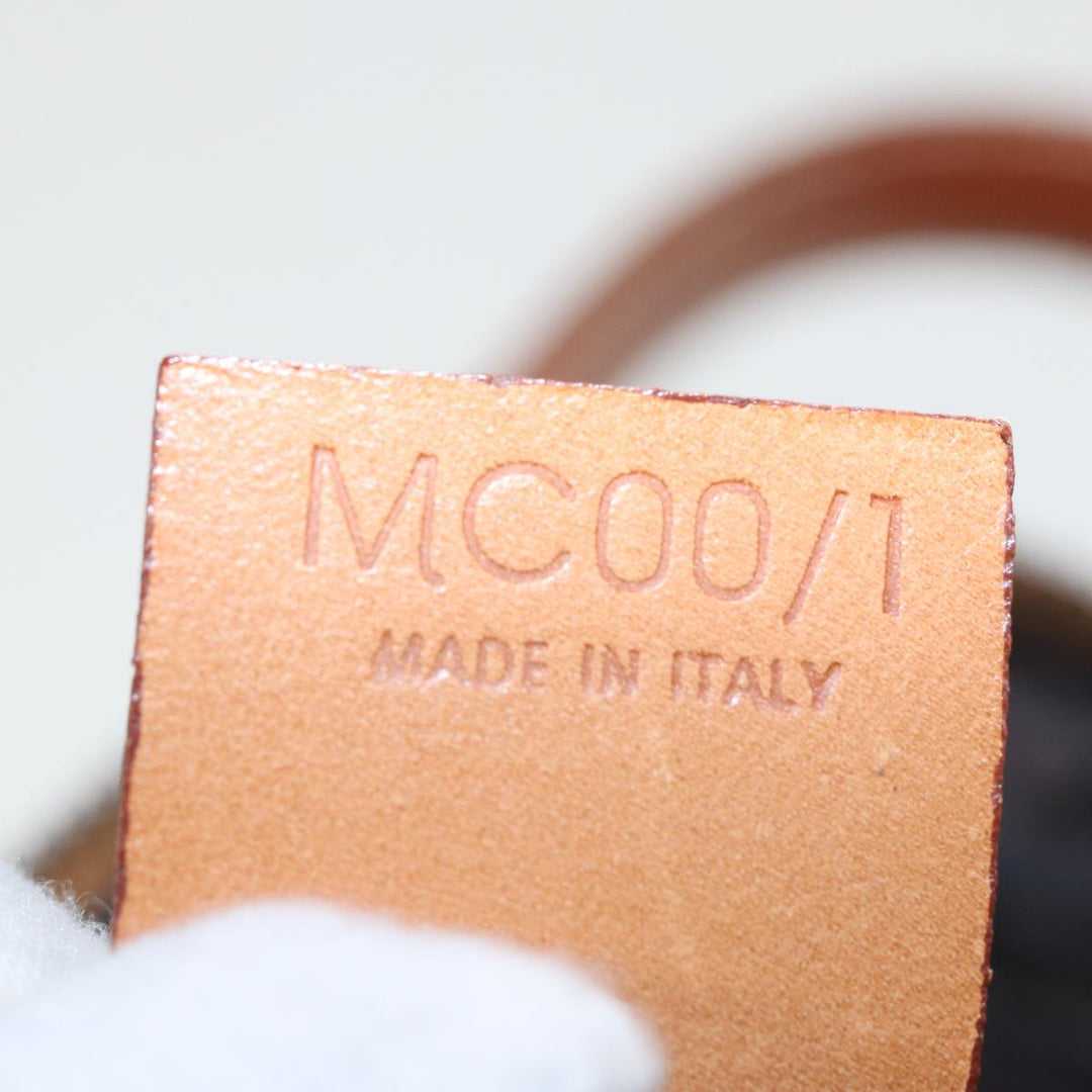 Celine C Macadam Canvas Hand Bag Brown Auth 79190