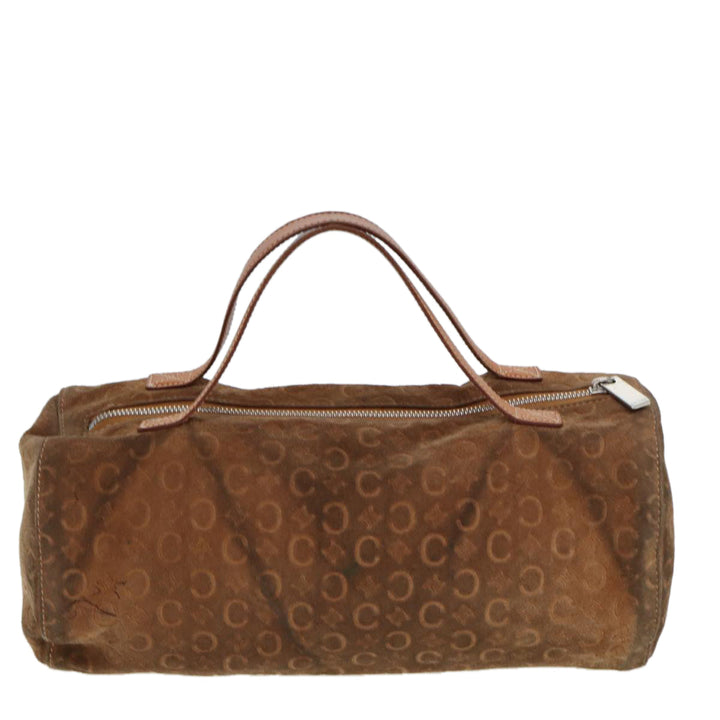 Celine C Macadam Canvas Hand Bag Brown Auth 79190