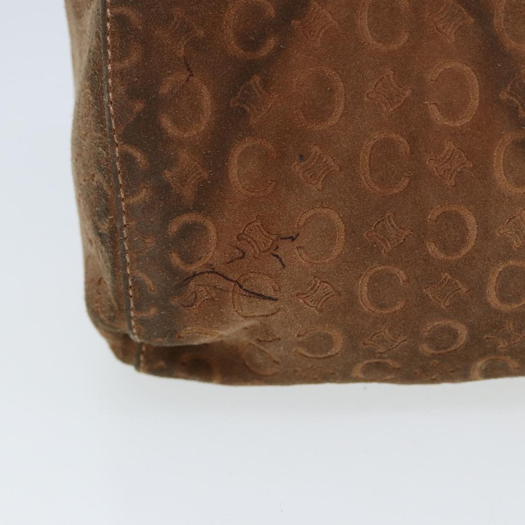 Celine C Macadam Canvas Hand Bag Brown Auth 79190