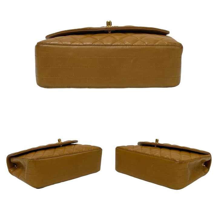 Top Quality Chanel Lambskin Matelasse Chain Shoulder Bag Brown