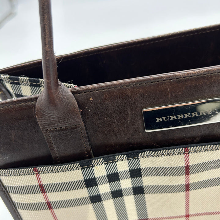 Burberry Leather Trimmed PVC Handle Bag - Neutrals Handle Bags, Handbags bb5517bb