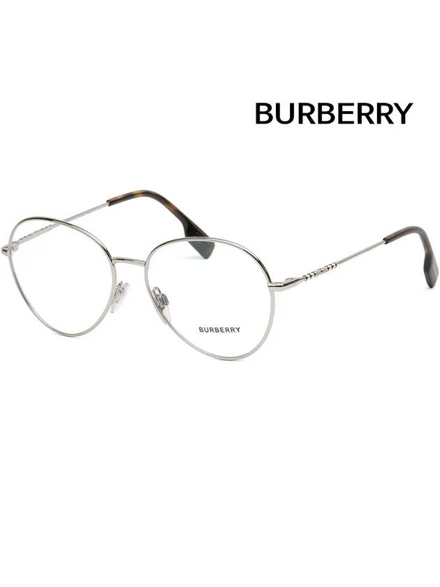 Burberry Eyewear Felicity Round Frame Eyeglasses Silver