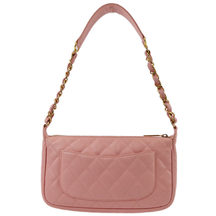 Top Quality Chanel Pink Caviar Hobo Chain Handbag