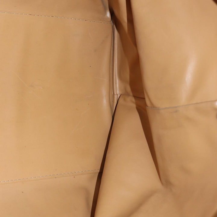 Celine Macadam Canvas Boston Bag PVC Leather Brown Auth 79438