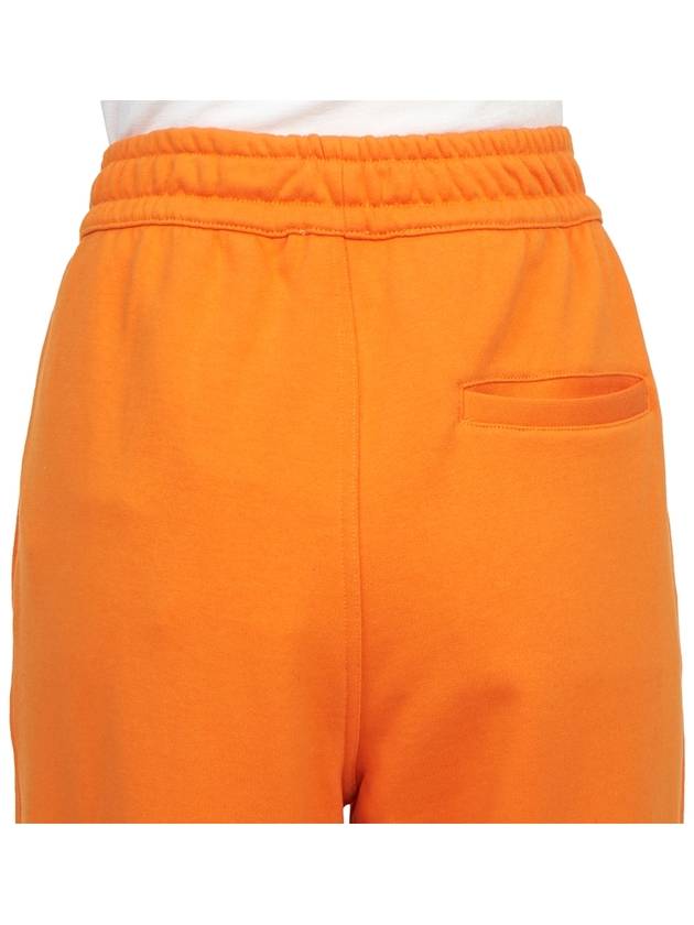 Burberry Logo Patch Cotton Track Pants Orange