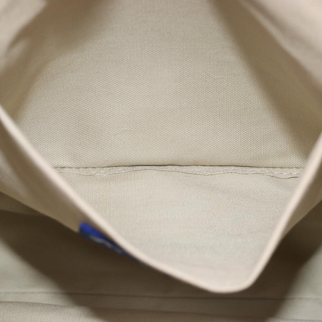 Burberry Blue Label Tote Bag Canvas Beige Pink Auth 79558