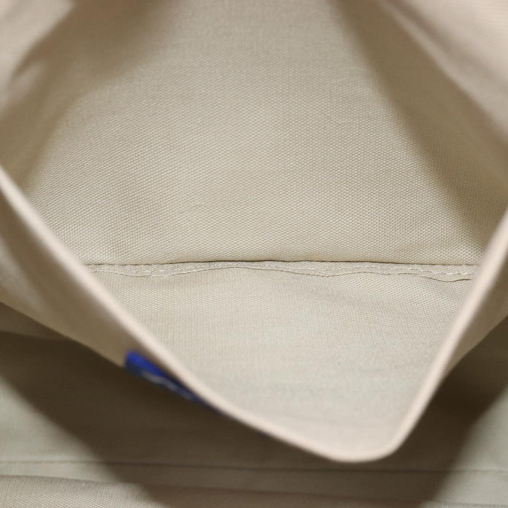 Burberry Blue Label Tote Bag Canvas Beige Pink Auth 79558