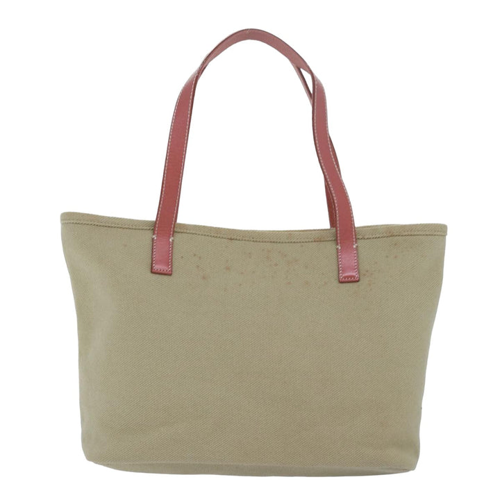 Burberry Blue Label Tote Bag Canvas Beige Pink Auth 79558