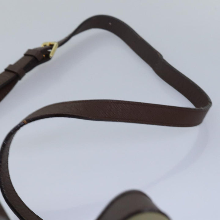 BurberrySs Nova Check Shoulder Bag Canvas Beige Khaki Auth 79560