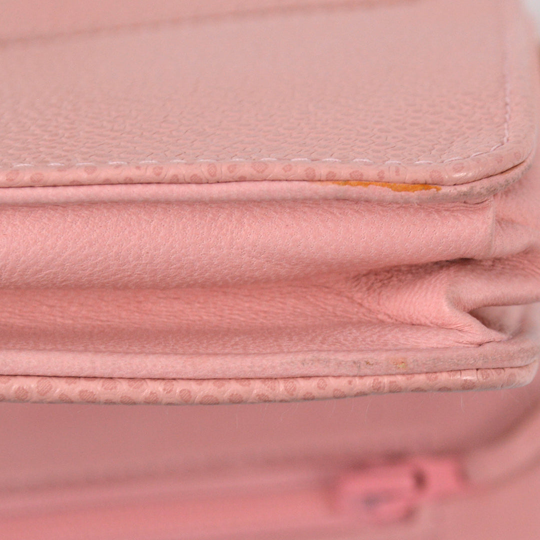 Top Quality Chanel 2003-2004 Pink Caviar Timeless WOC Wallet