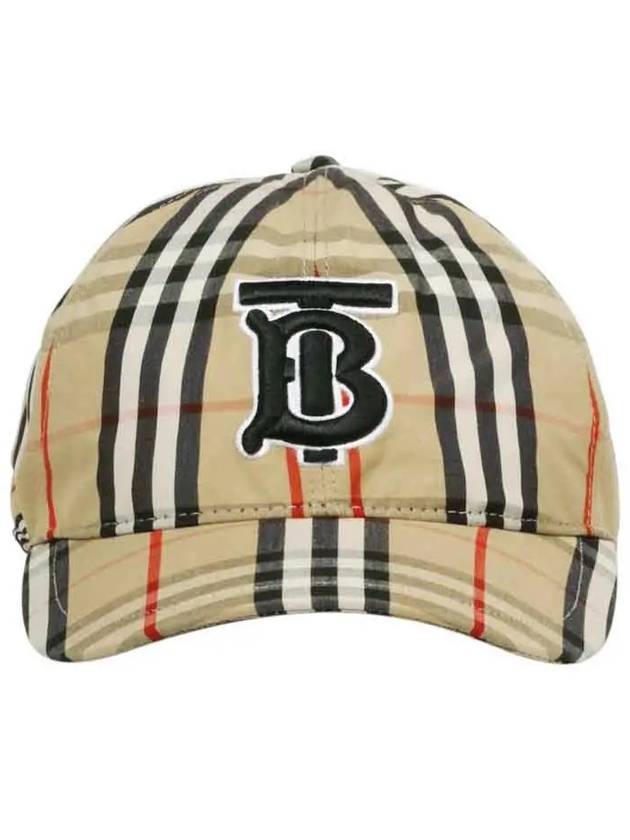 Burberry Vintage Check Motif Ball Cap Beige