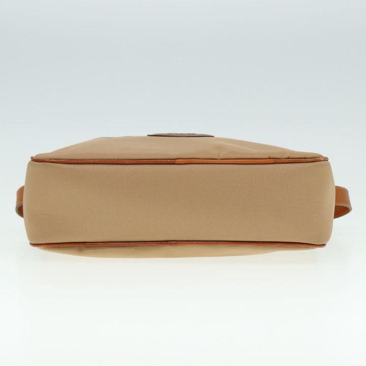 Celine Shoulder Bag Canvas Beige Auth 79694