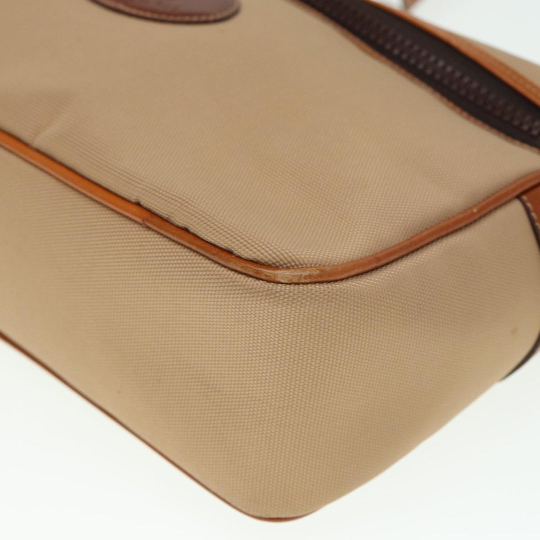 Celine Shoulder Bag Canvas Beige Auth 79694
