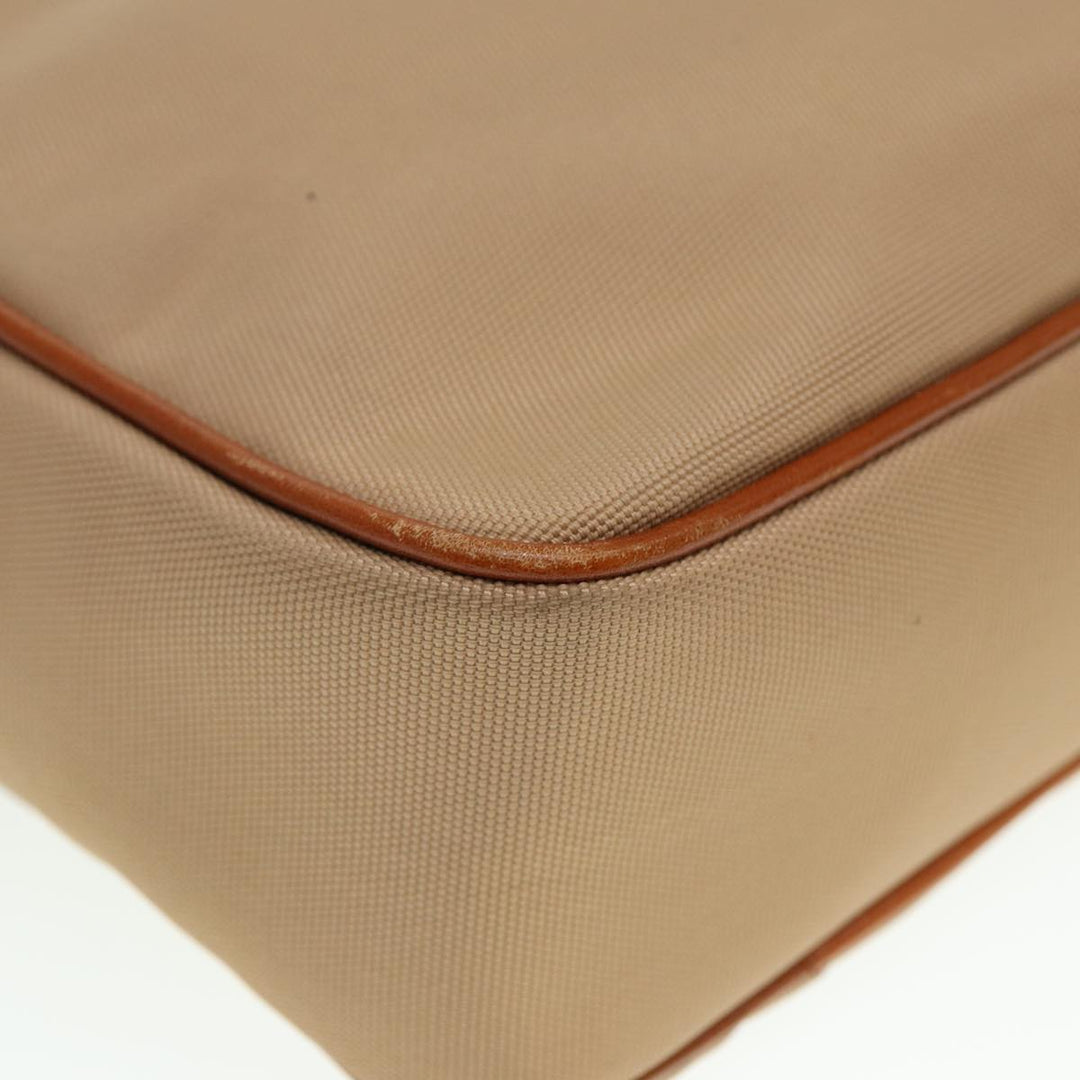 Celine Shoulder Bag Canvas Beige Auth 79694