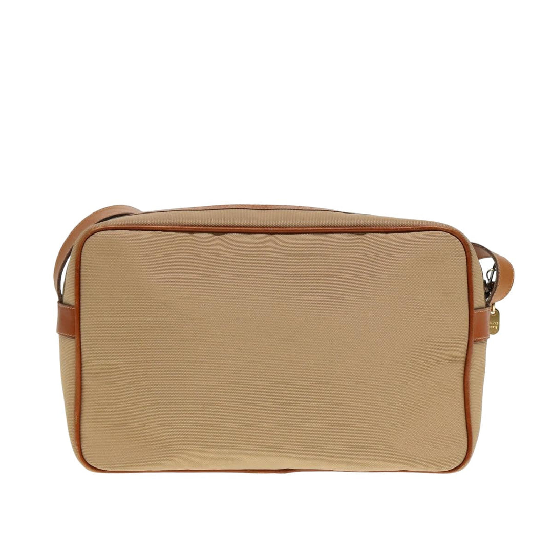 Celine Shoulder Bag Canvas Beige Auth 79694