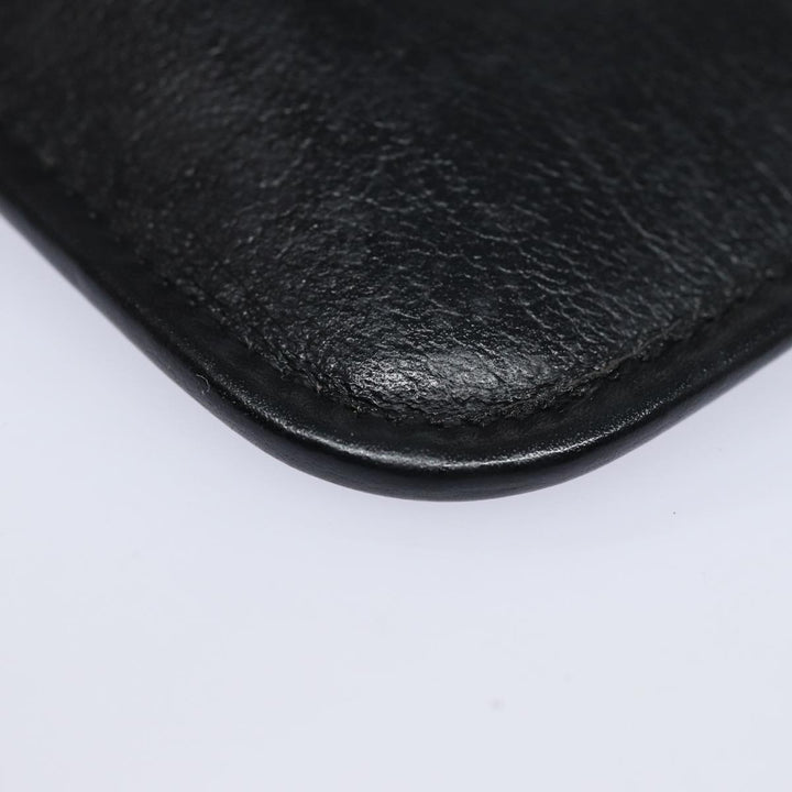 CHRISTIAN Dior Clutch Bag Leather Black Auth 79728