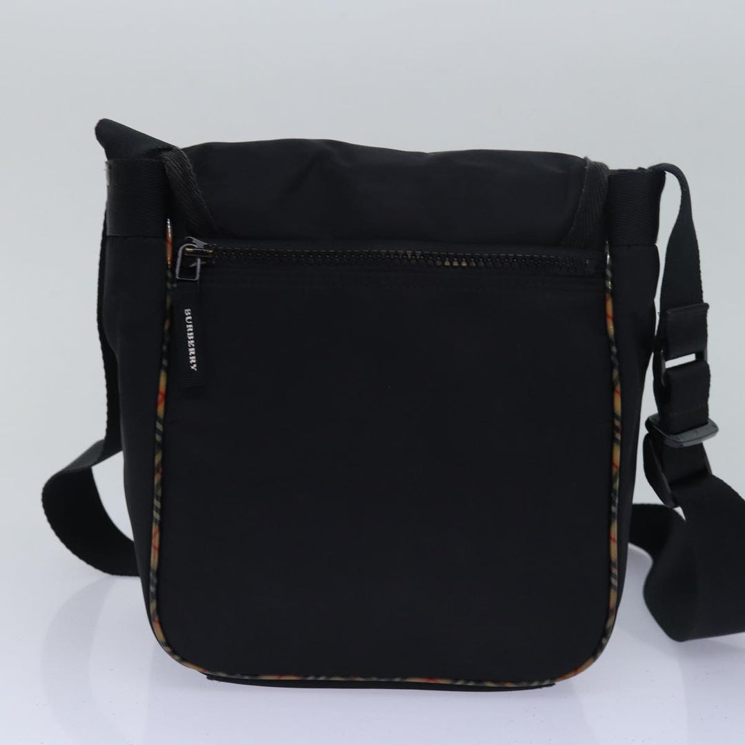 Burberry Nova Check Hand Bag Nylon 2Set Beige Black Auth 79786