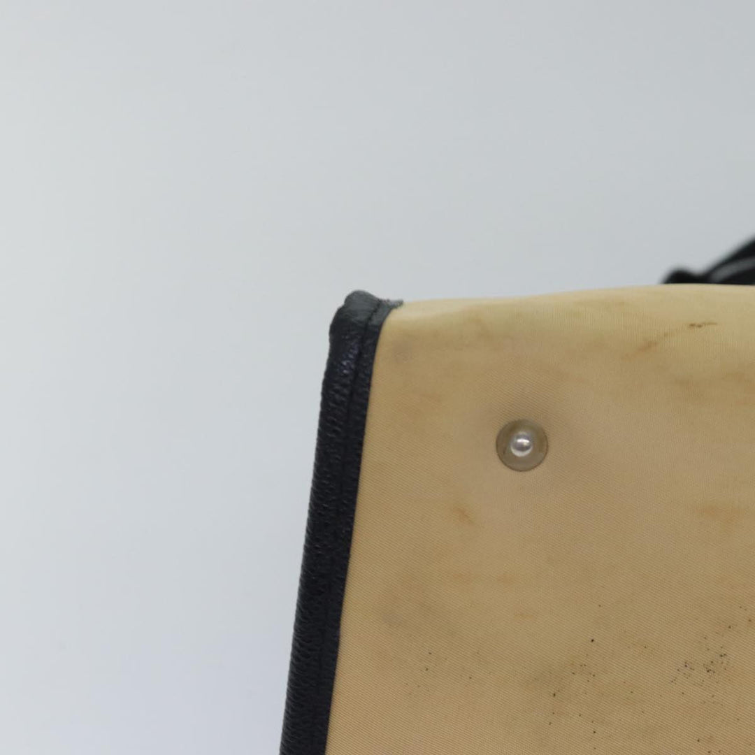 Top Quality Burberry Nova Check Hand Bag Nylon 2Set Beige Black Auth 79786