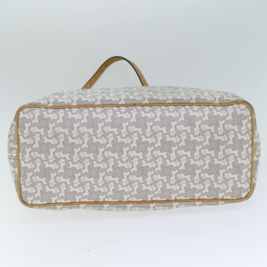 Celine Sulky Tote Bag PVC Leather White Auth 79850