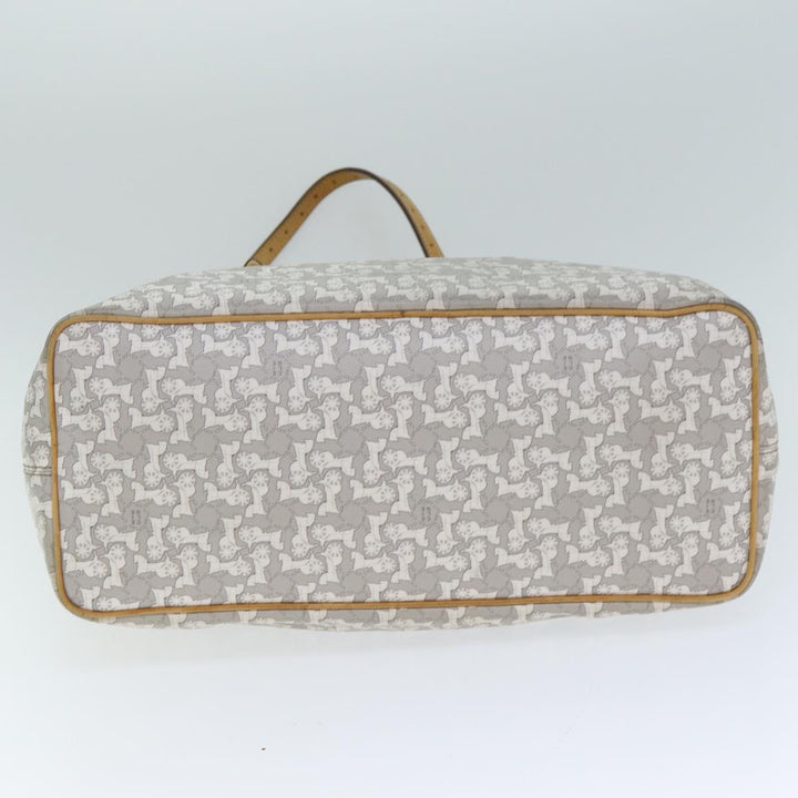 Celine Sulky Tote Bag PVC Leather White Auth 79850