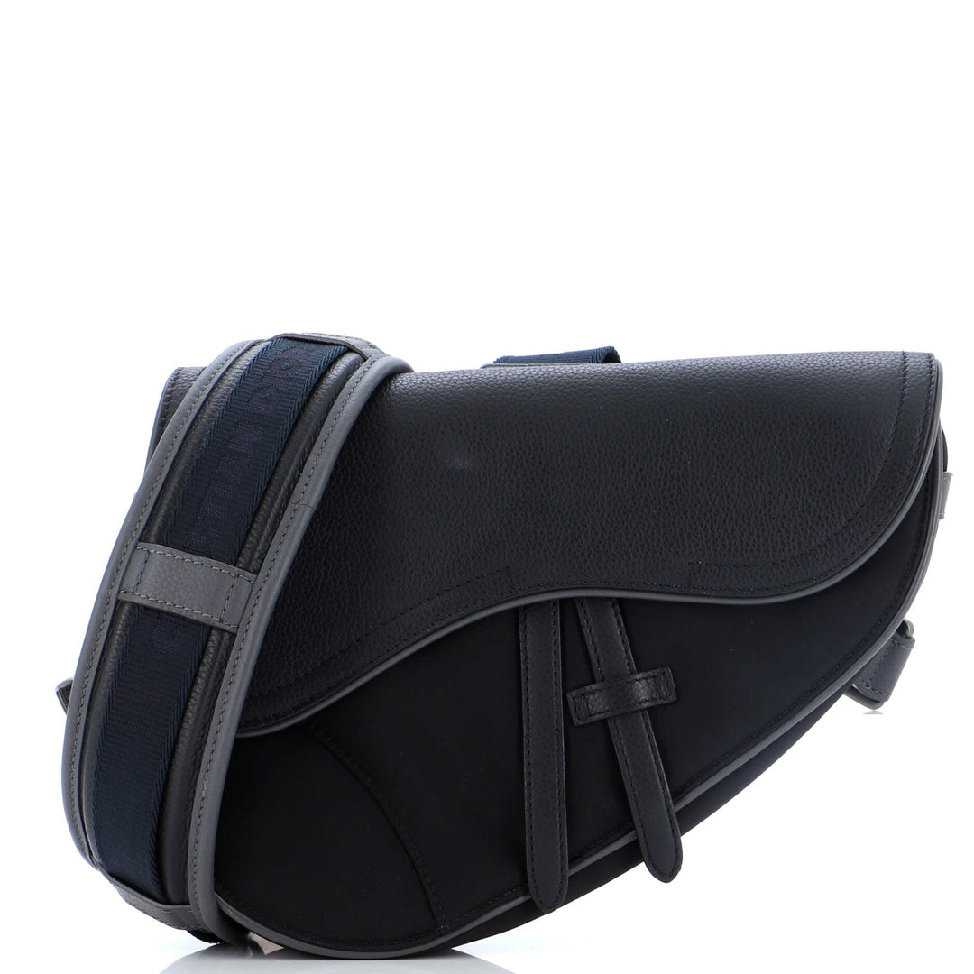 Dior x Sacai Saddle Crossbody Bag Technical Fabric and Leather