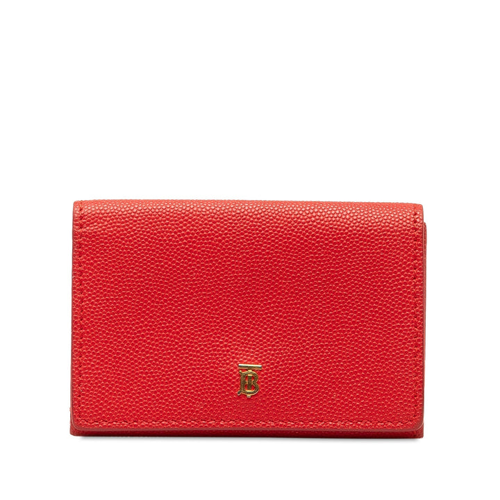 BURBERRY TB Leather Small Wallet Small Wallets