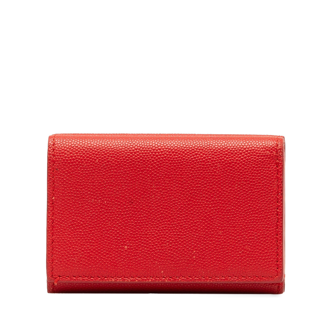 BURBERRY TB Leather Small Wallet Small Wallets