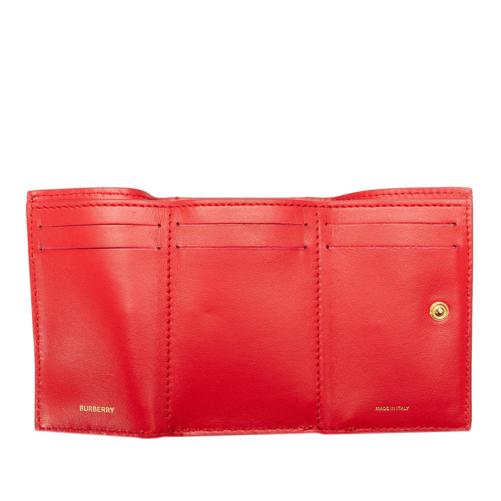 BURBERRY TB Leather Small Wallet Small Wallets