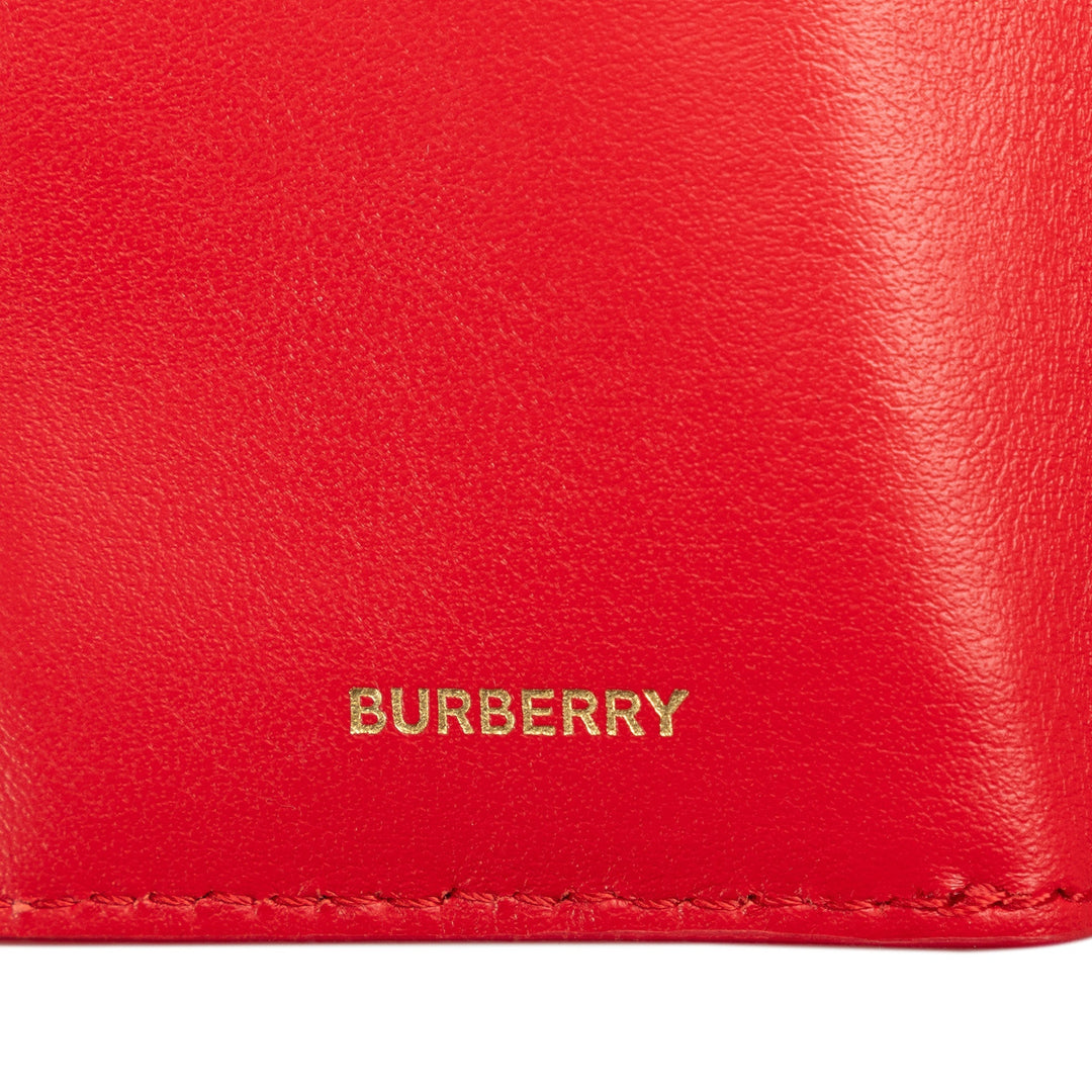 BURBERRY TB Leather Small Wallet Small Wallets