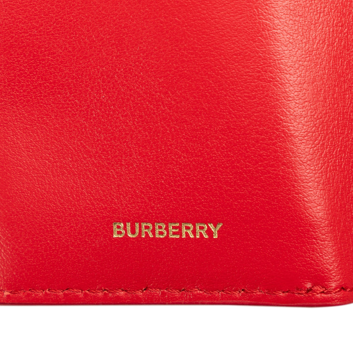 BURBERRY TB Leather Small Wallet Small Wallets