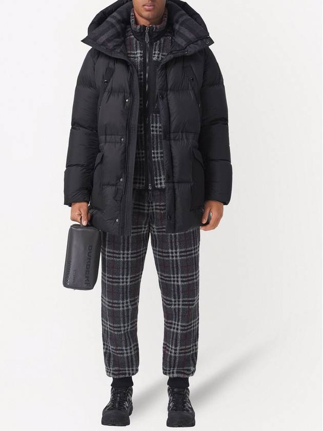 Burberry Logo Applique Nylon Padding Black