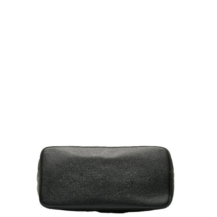 Top Quality Chanel   Cocomark Tooth Bag houlder Bag Black Caviar S  CHANEL