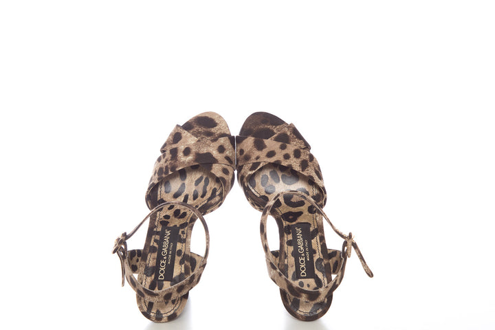 Dolce & Gabbana Leopard Print Wedges SZ 38