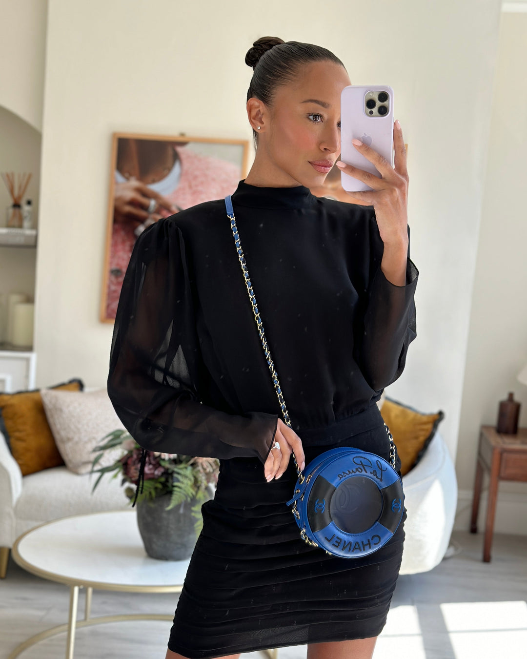 *RARE & FIRE PRICE* Top Quality Chanel La Pausa Coco Lifesaver Bag in Navy, Black with Champagne Gold Hardware