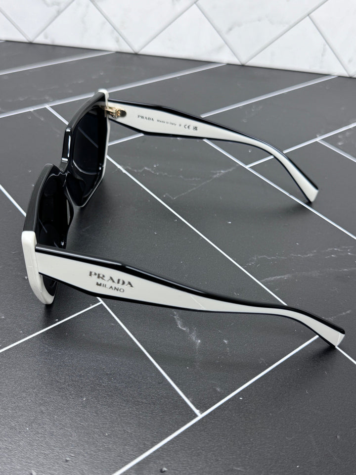 BRAND NEW Prada White & Black Sunglasses