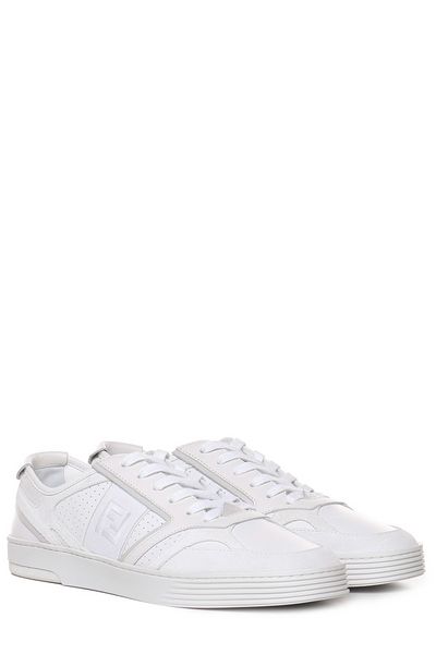 LEATHER FF MOTIF SNEAKERS
