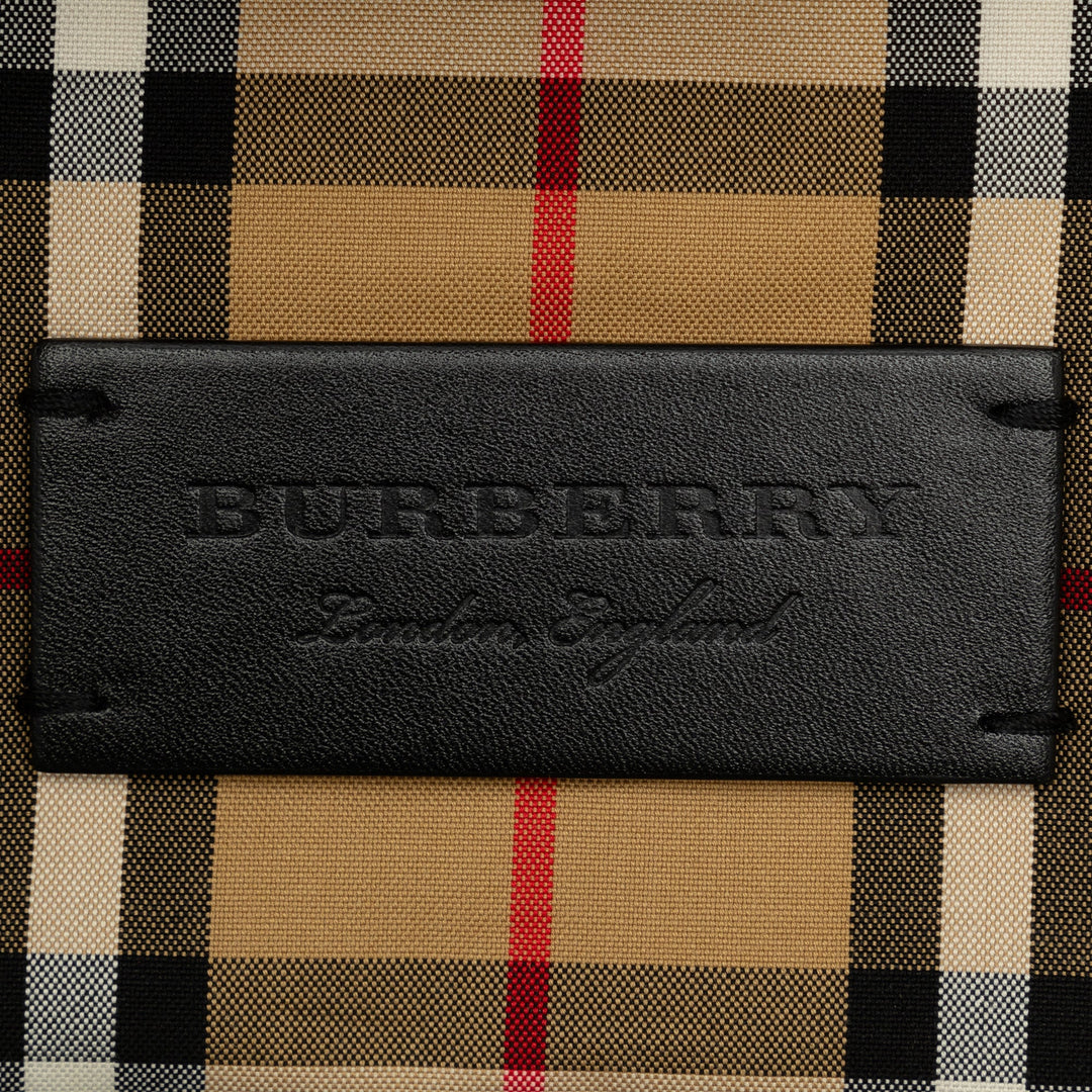 BURBERRY Plastic and House Check Shopper Tote Tote Bag