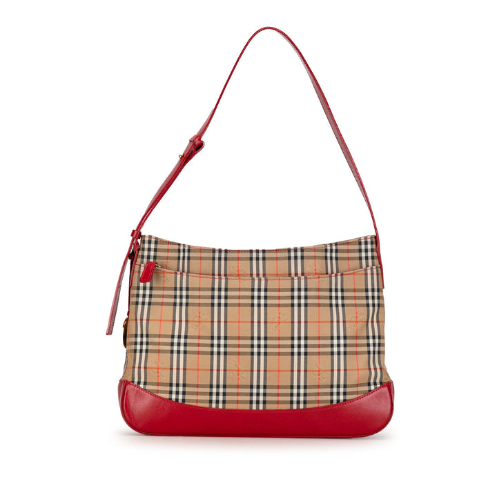 BURBERRY Haymarket Check Shoulder Bag