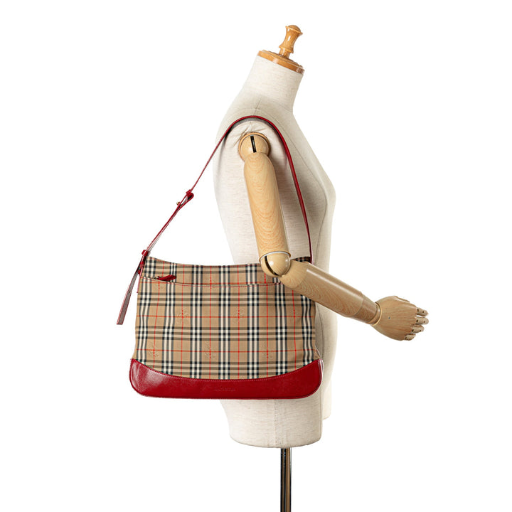 BURBERRY Haymarket Check Shoulder Bag