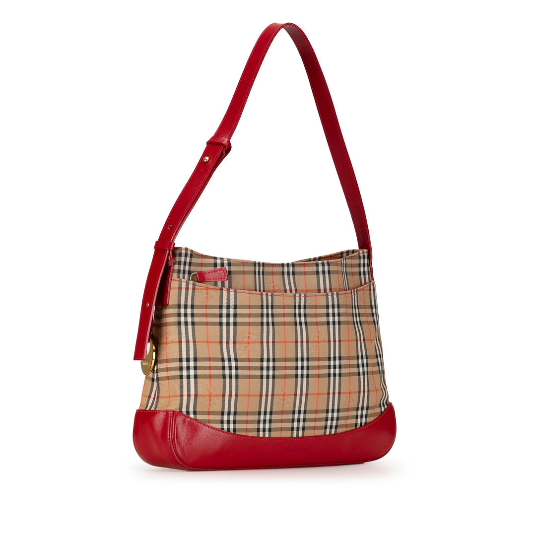 BURBERRY Haymarket Check Shoulder Bag