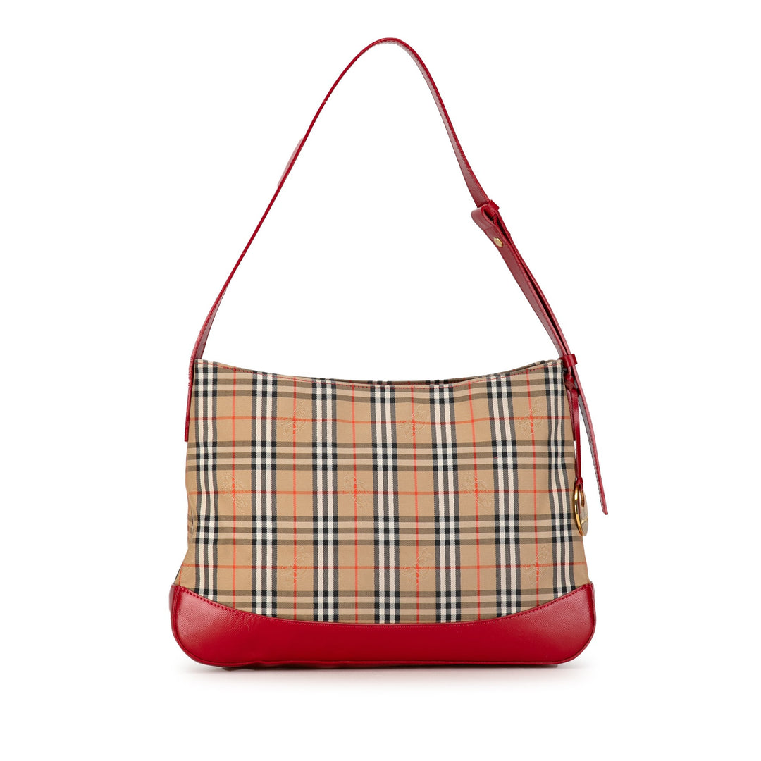 BURBERRY Haymarket Check Shoulder Bag