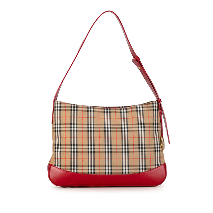 BURBERRY Haymarket Check Shoulder Bag