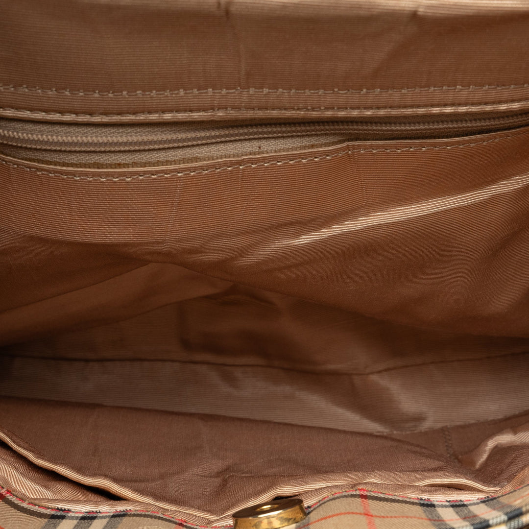 BURBERRY Haymarket Check Shoulder Bag