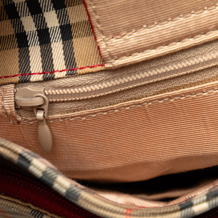 BURBERRY Haymarket Check Shoulder Bag