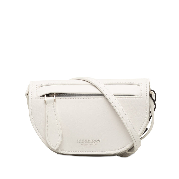 BURBERRY Mini Leather Olympia Crossbody Bag