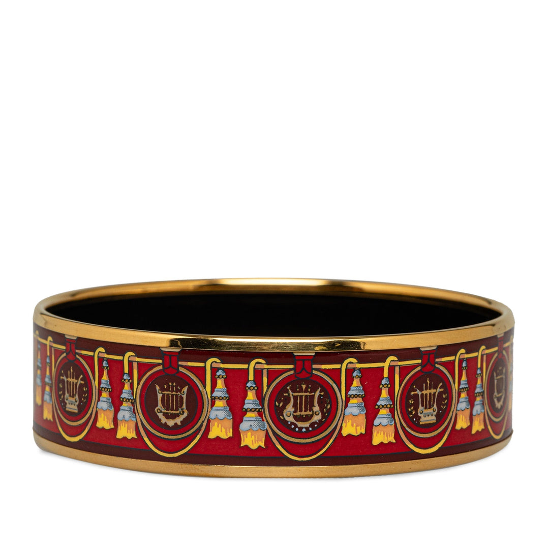 Top quality Hermes Wide Enamel Bangle Costume Bracelet